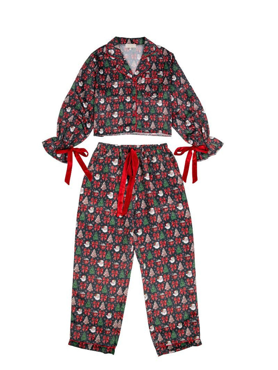 Santa Christmas Tree PJ SET