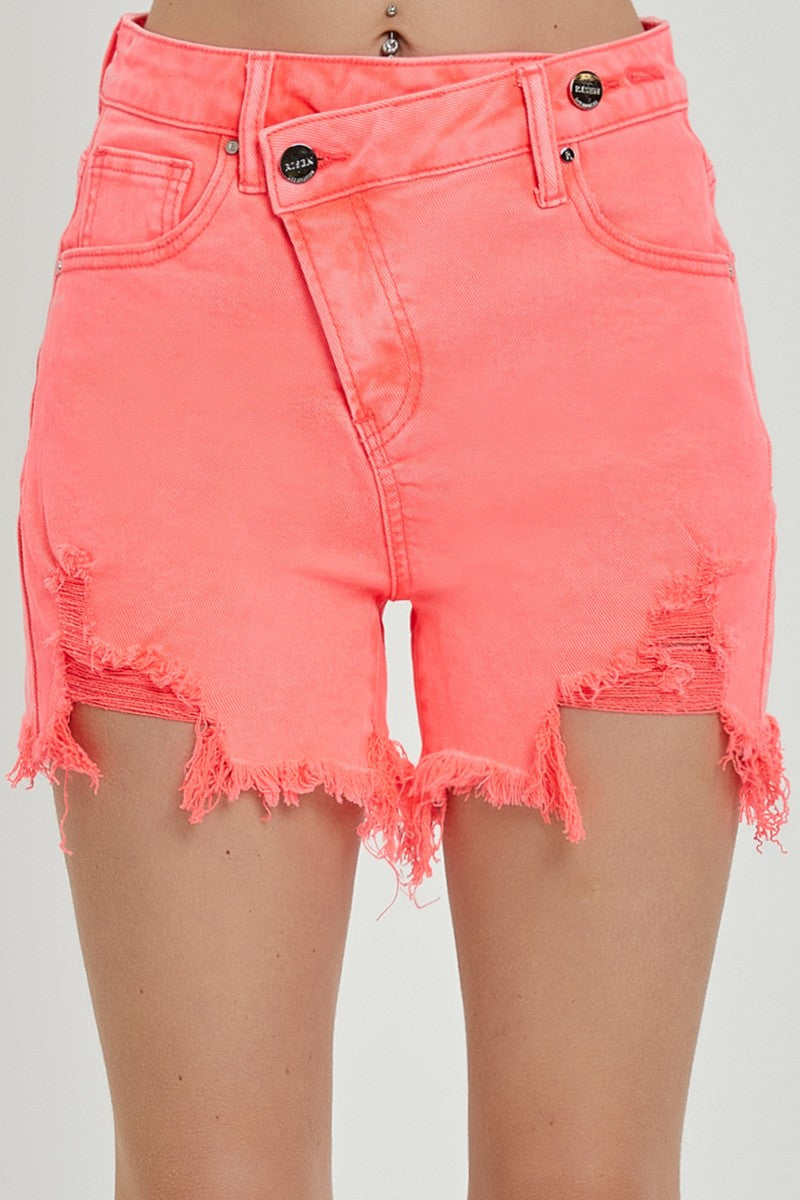 Risen Coral Cross Over Shorts