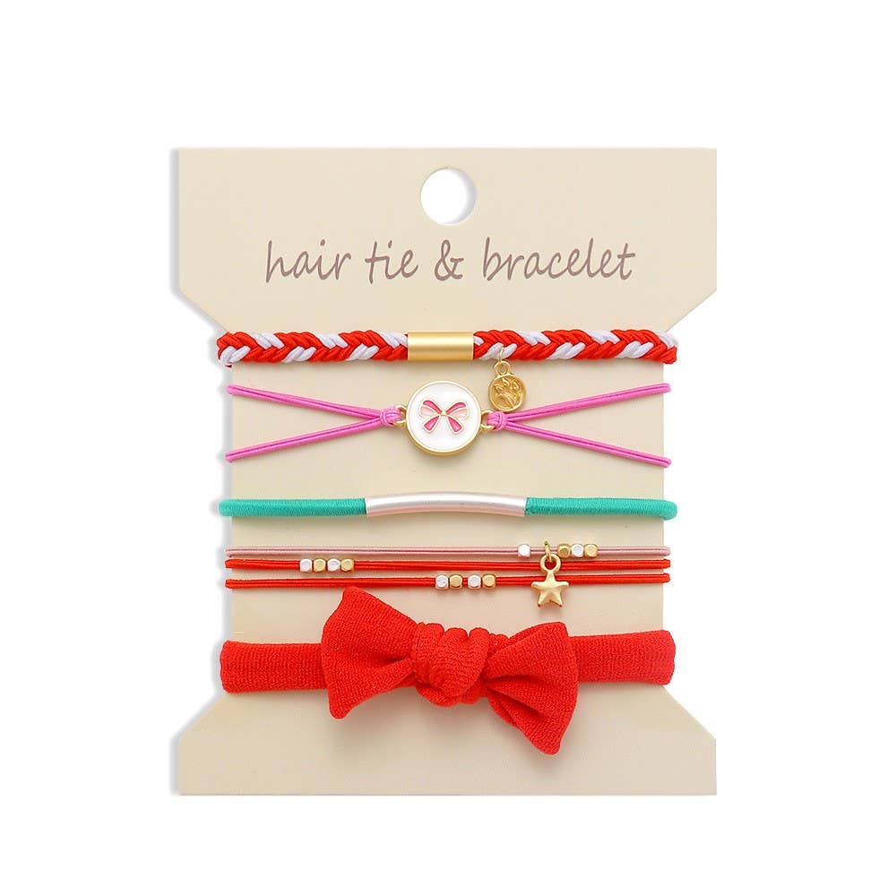 Bracelet Hair Ties- Xmas