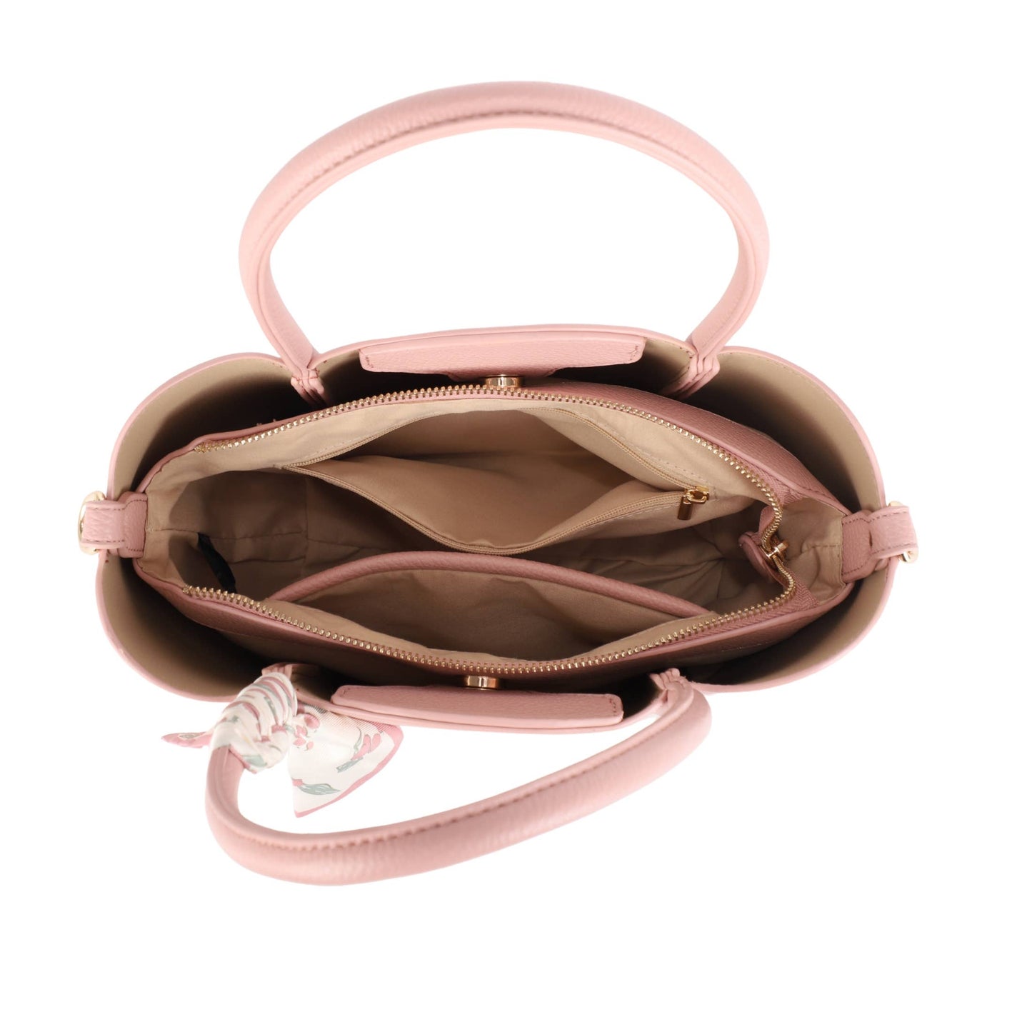 Heidi Buttermilk Scalloped Purse with Scarf