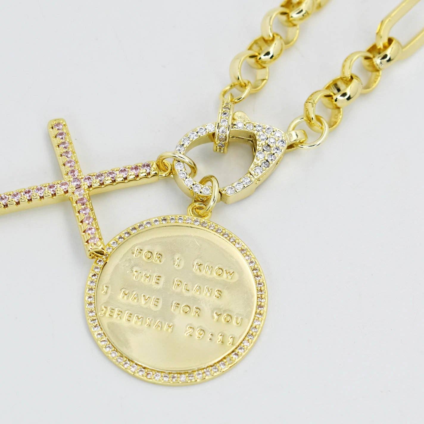 Jeremiah 29:11 with Cross Necklace