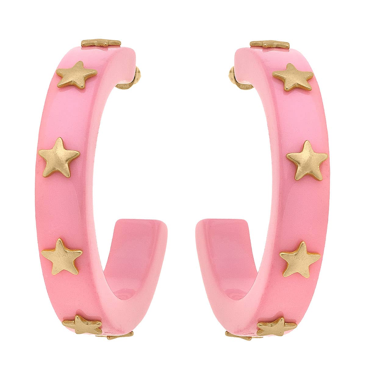 Darla Star Hoop Earrings