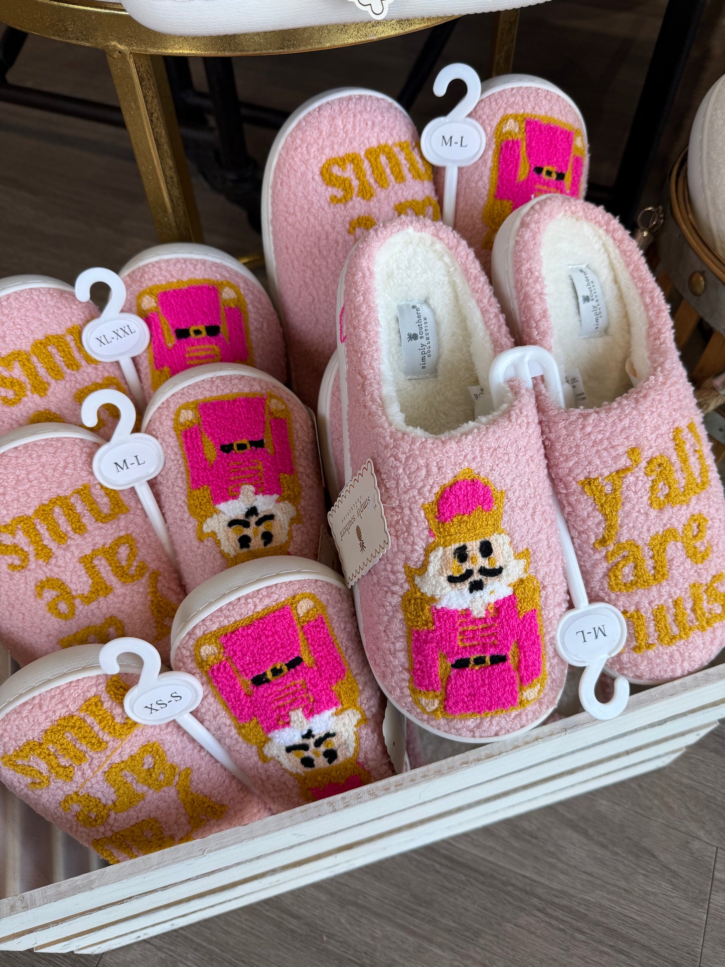 Yall Are Nuts Nutcracker Slipper