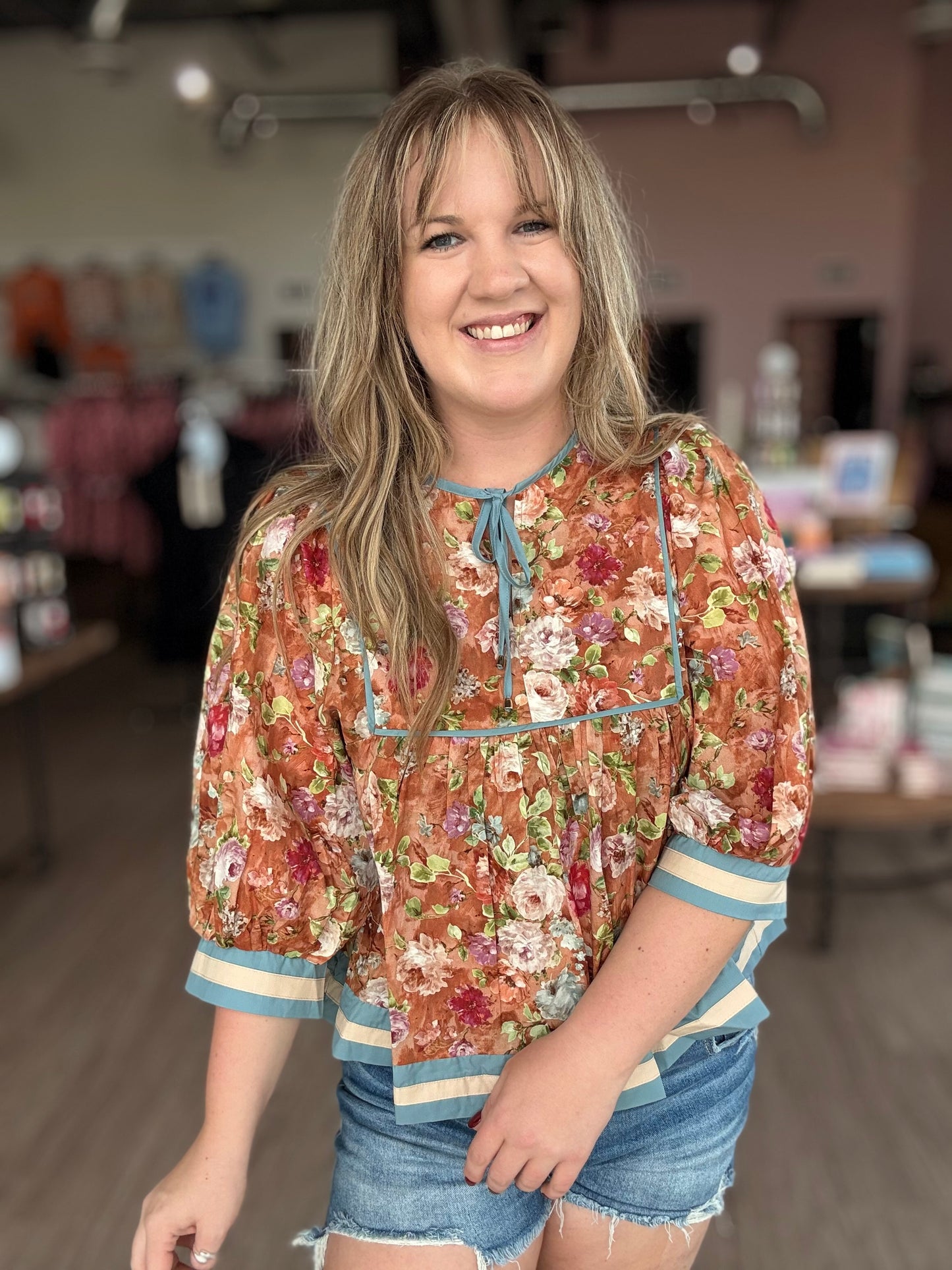 Terra Vintage Flower Blouse