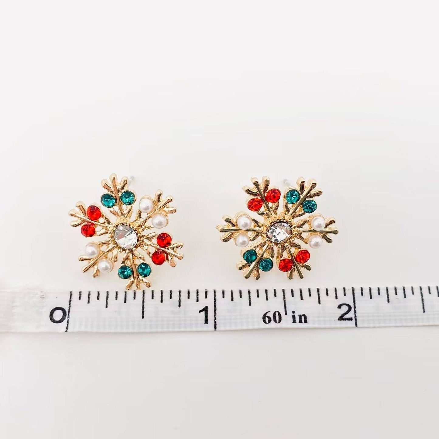 Jewel Snowflake Studs