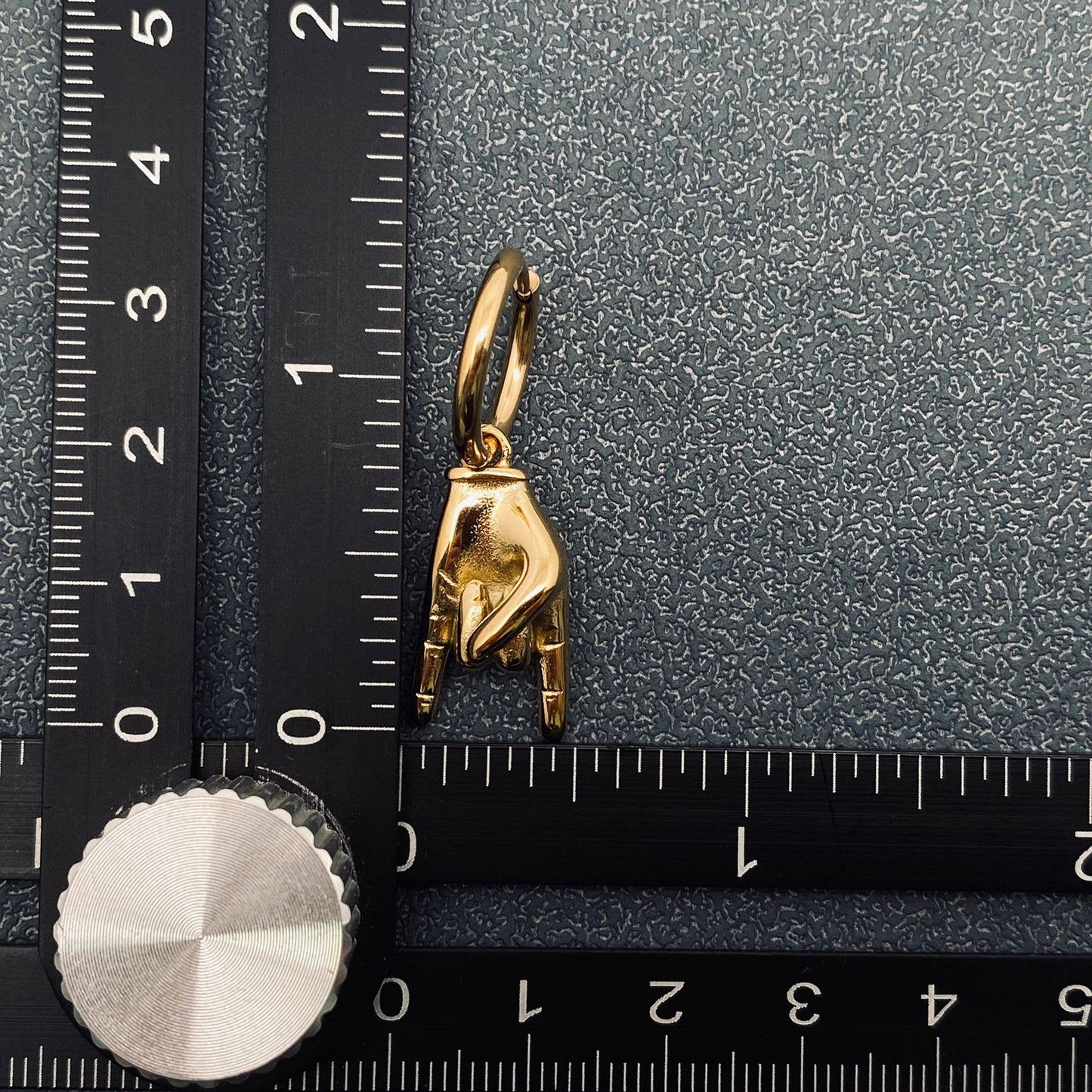 Beat Texas Huggie Earrings