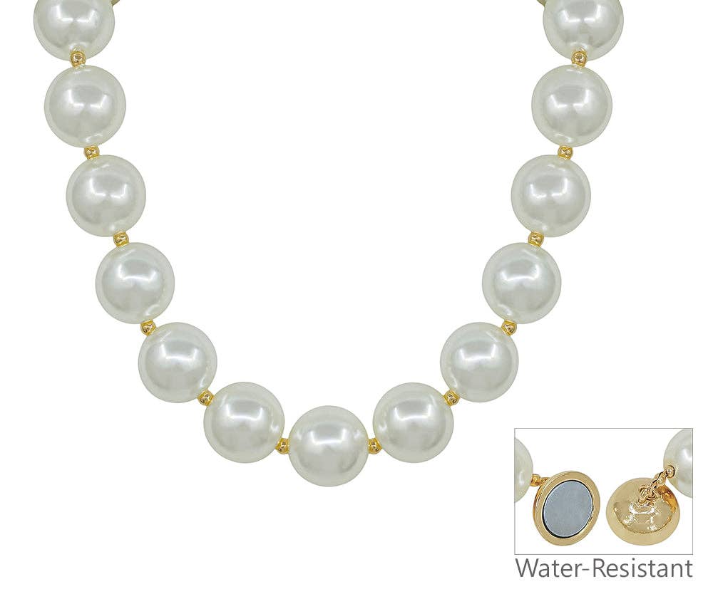 WR Pearl Bead Necklace