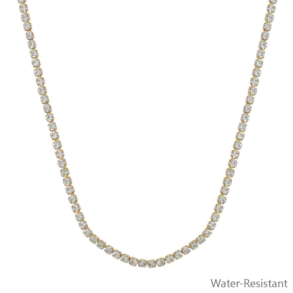WR Crystal Tennis Chain Necklace