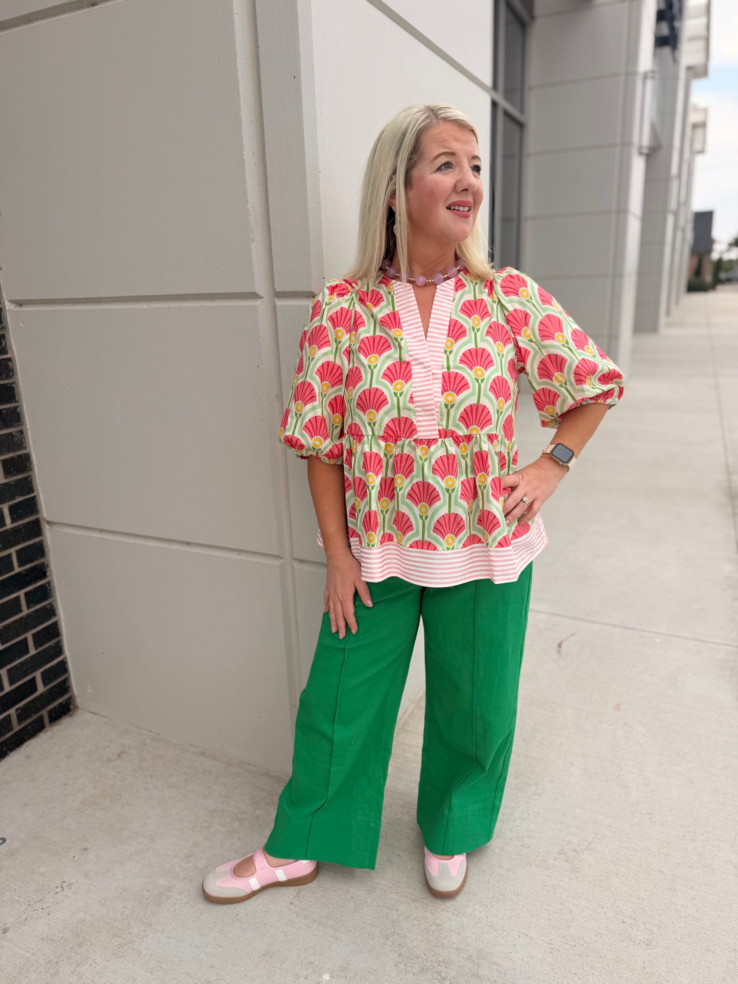 Green Crop Pants
