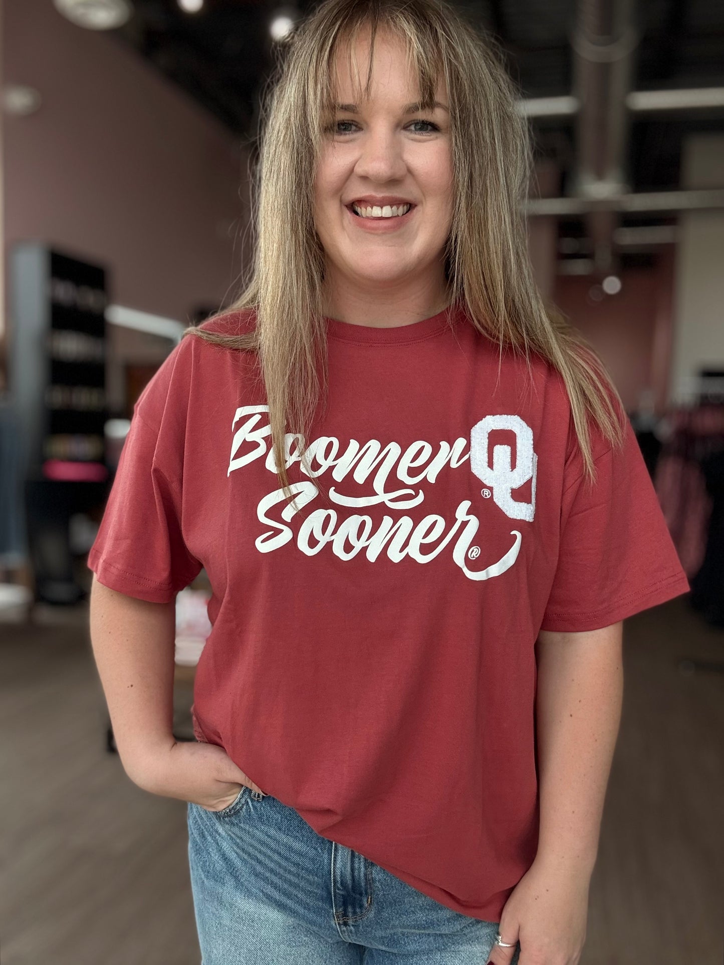 Sooners OU Puff Tshirt