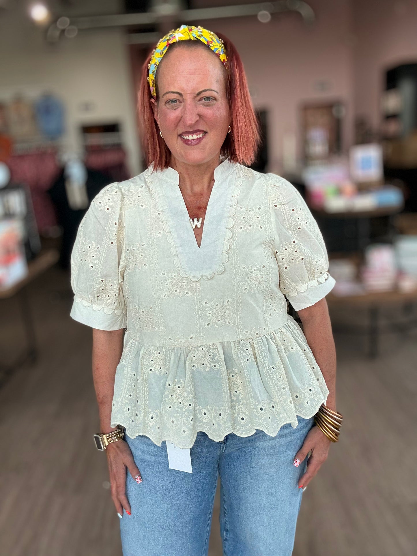Scallop Lace Top