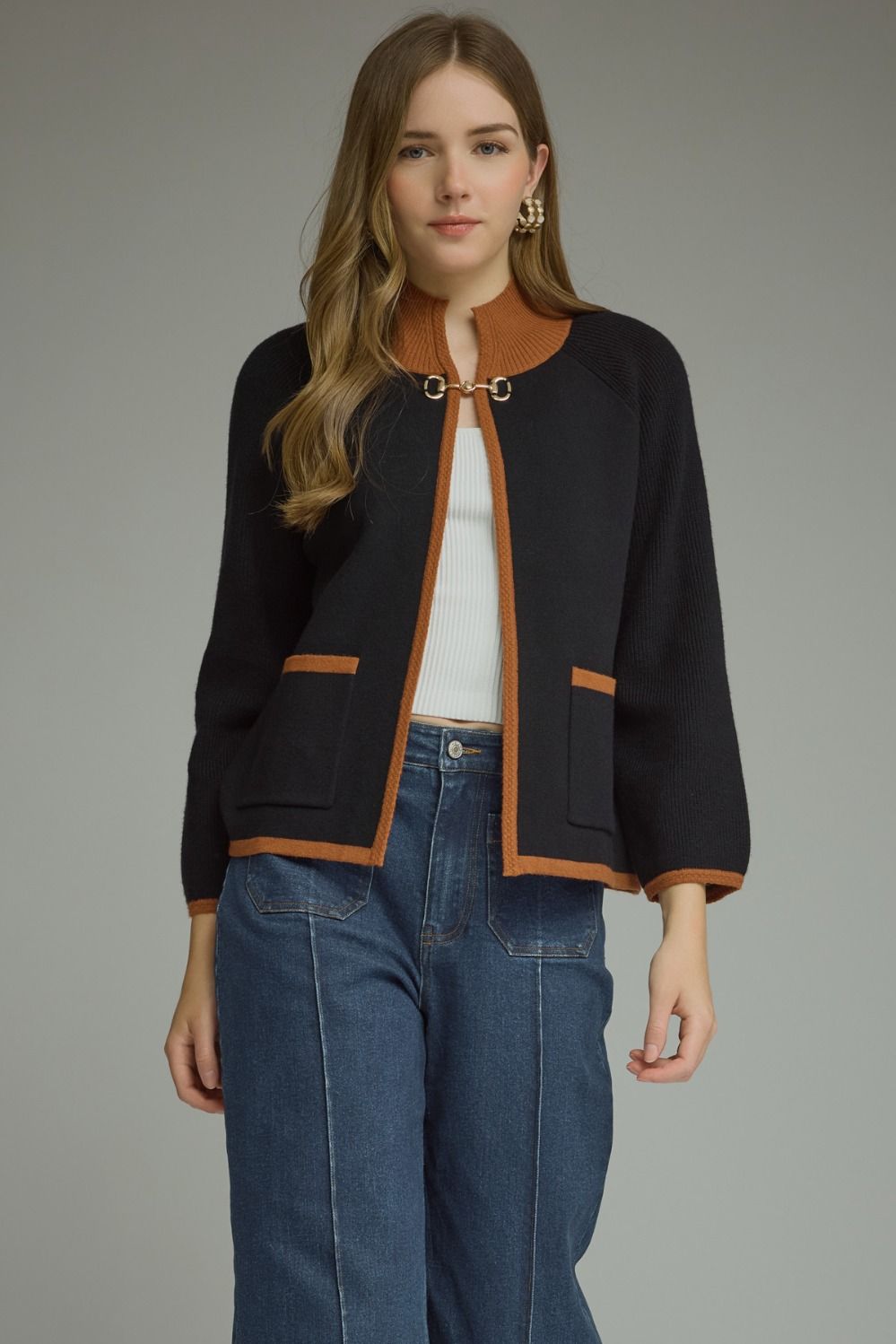 Horsebit Knit Jacket