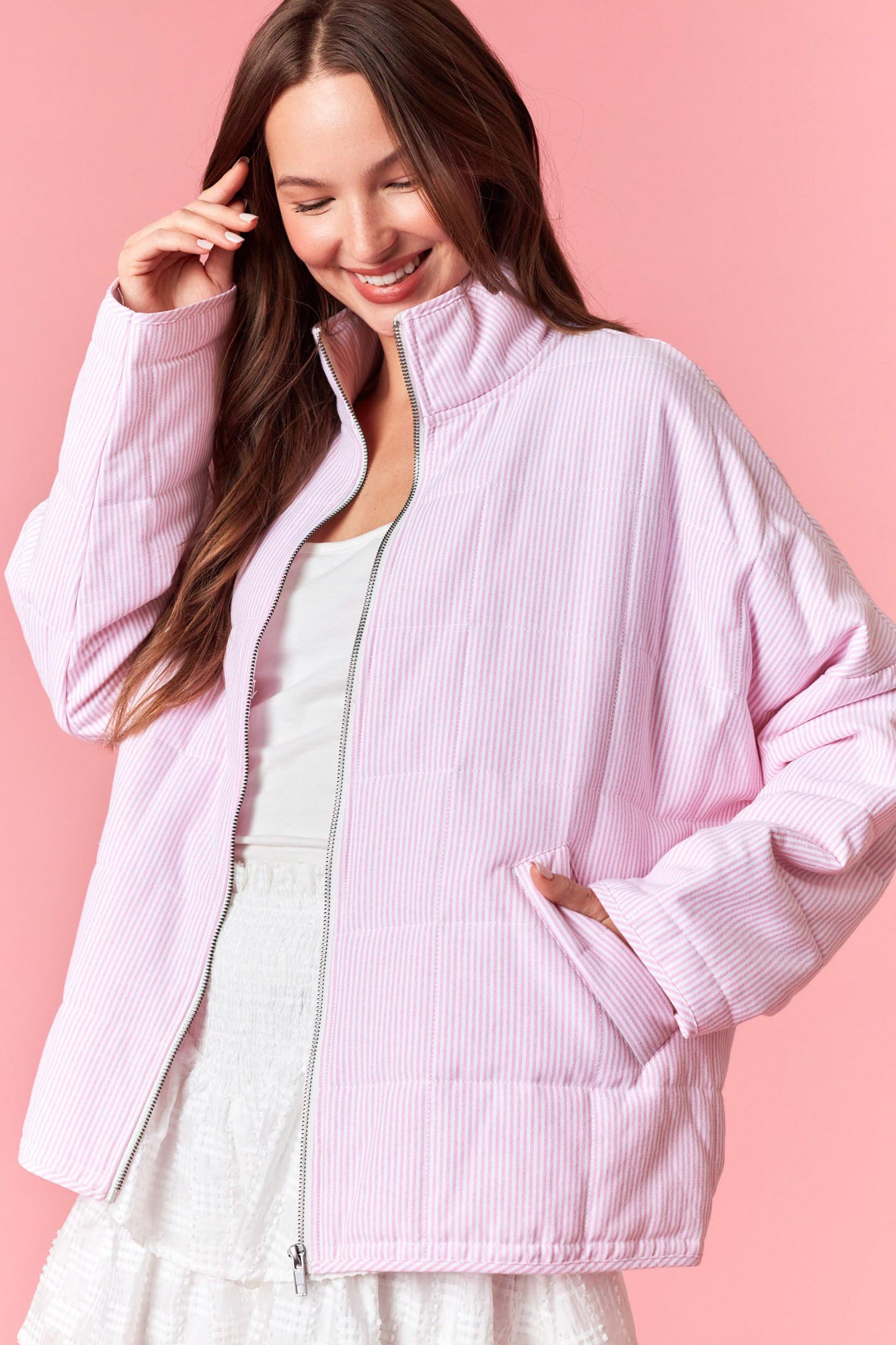 Pink Stripe Jacket