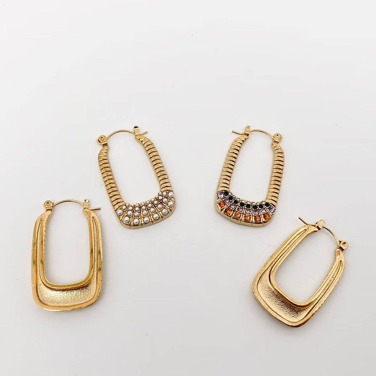 18k Gold-plated U-shaped Earrring