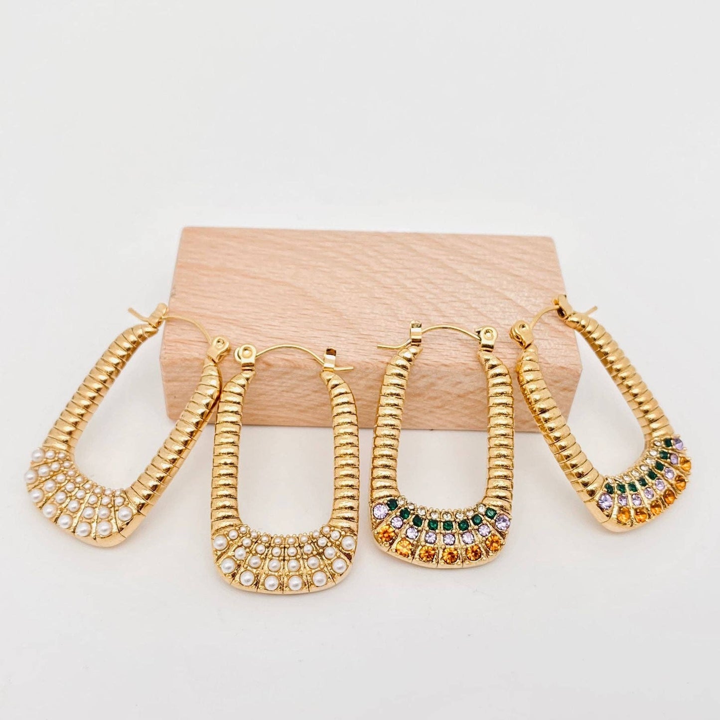 18k Gold-plated U-shaped Earrring