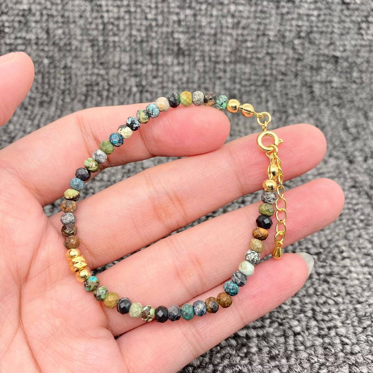 4 Bundled Beaded Bracelets