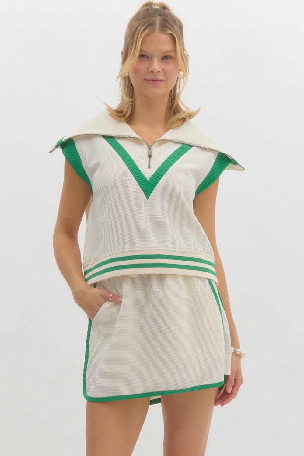 Cap Sleeve Country Club Top