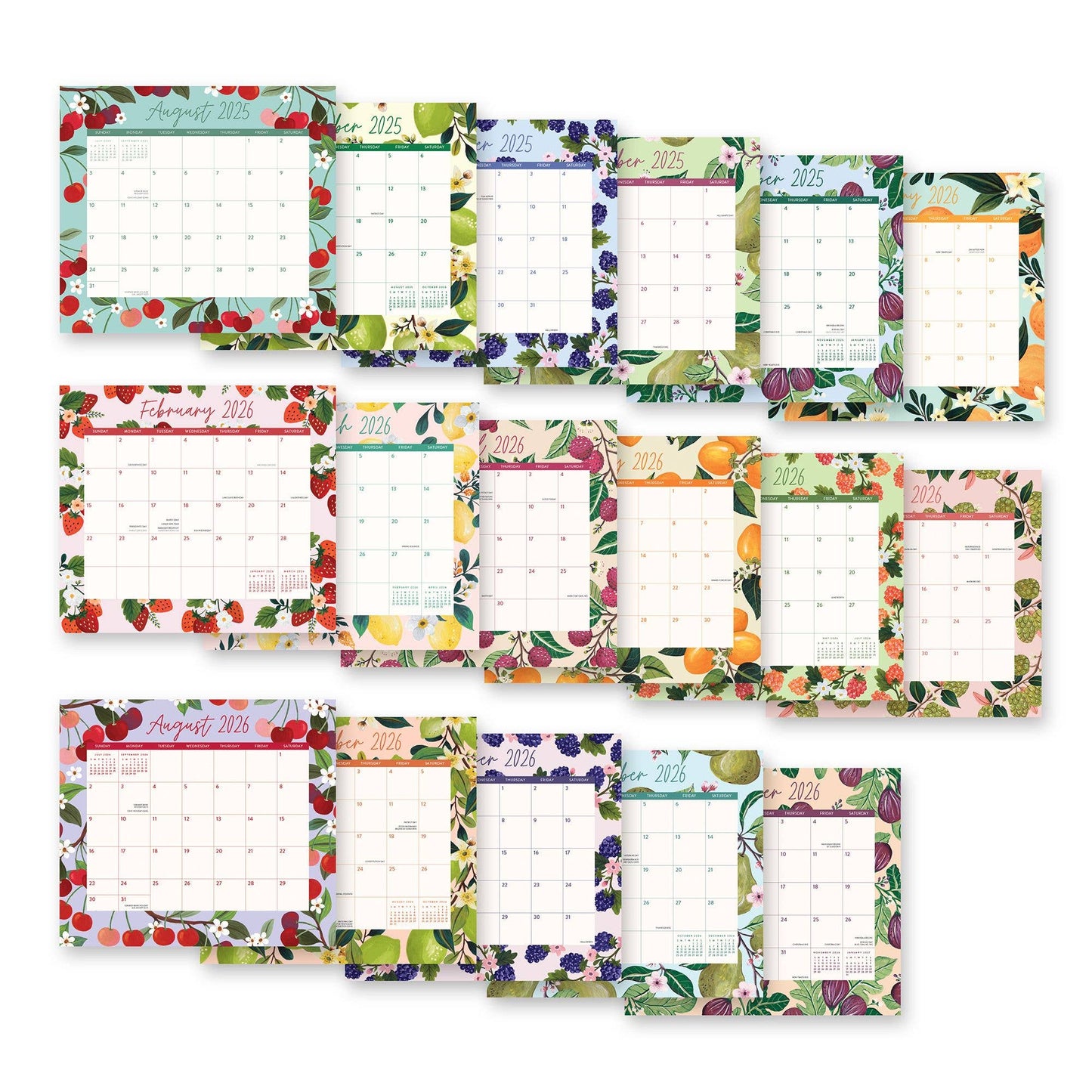 2026 Fruit & Flora Magnetic Monthly Pad