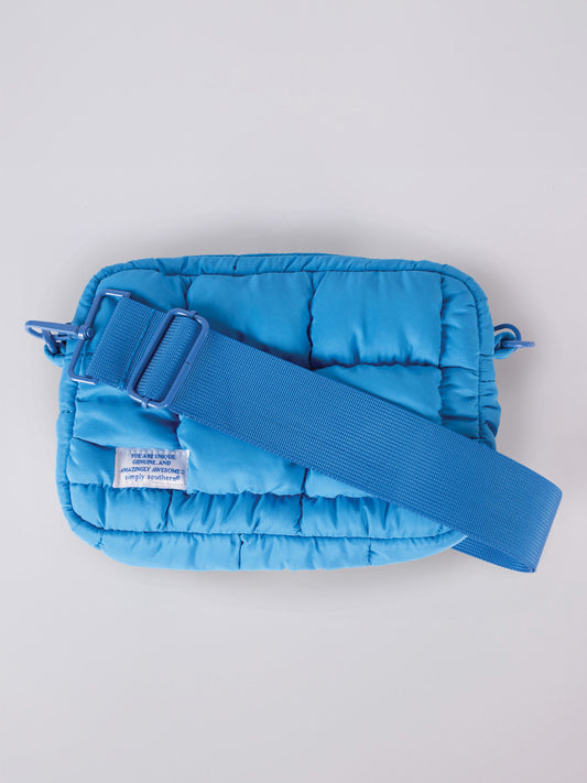 Blue Puffer Crossbody