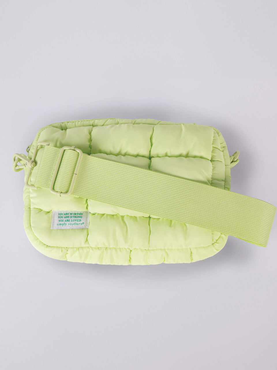 Green Puffer Crossbody