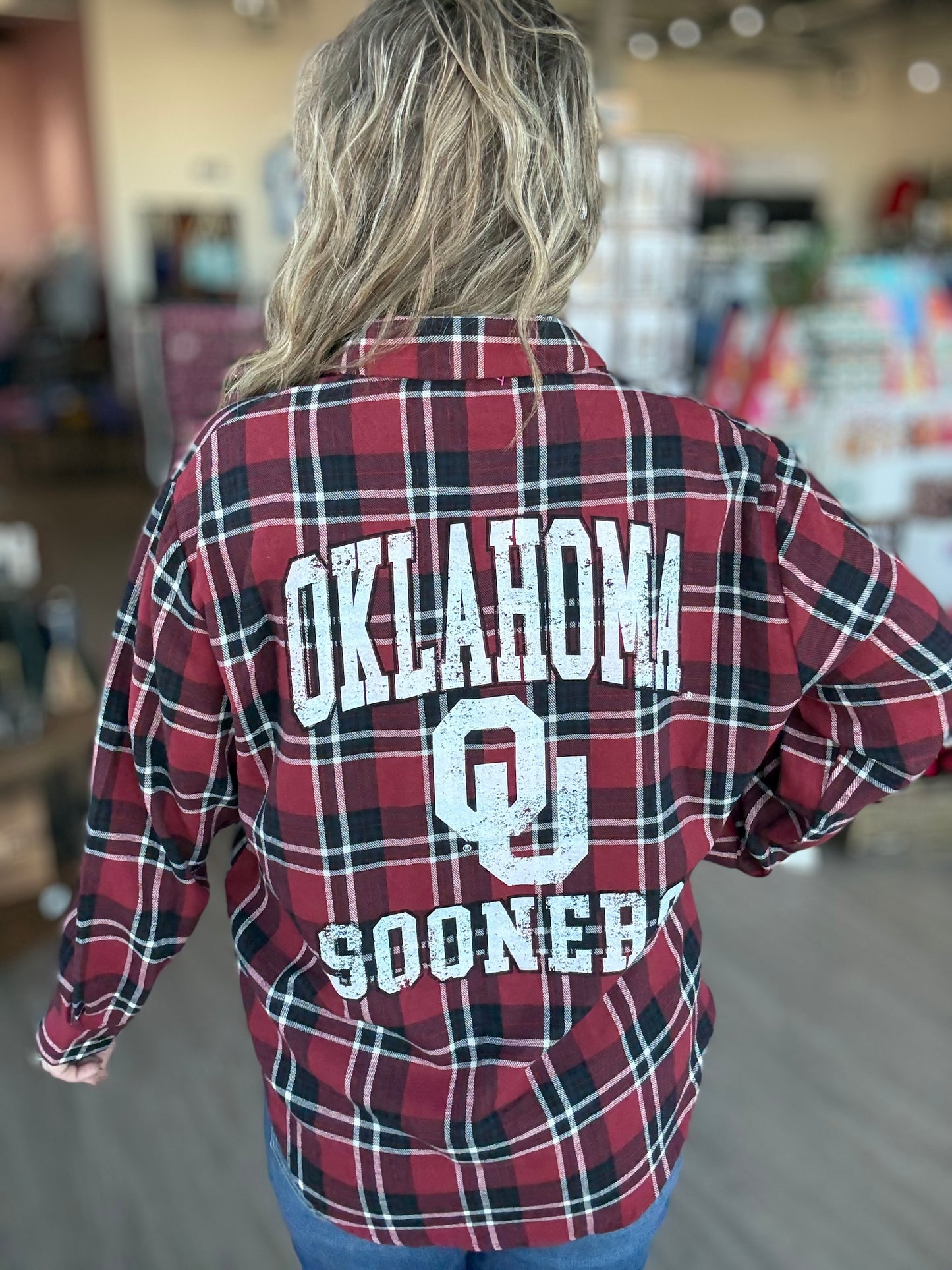 OU Sooners Plaid Flannel