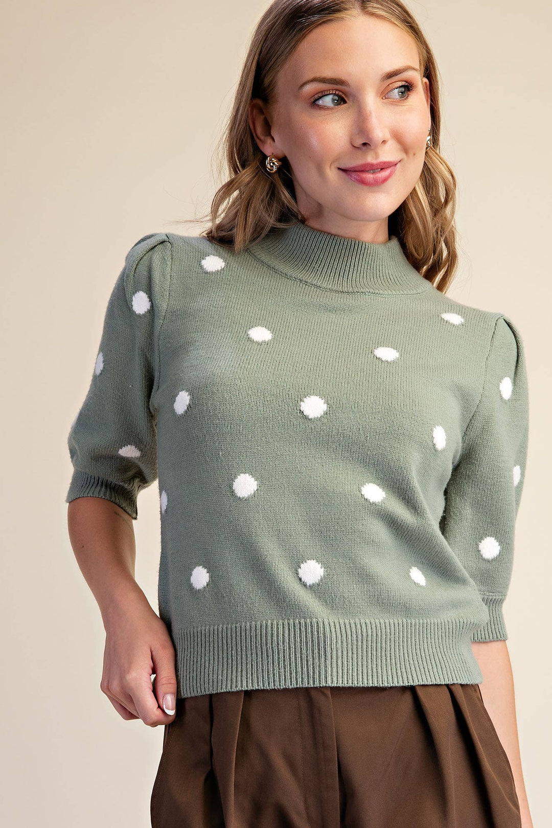 Dottie Days Sweater in Sage