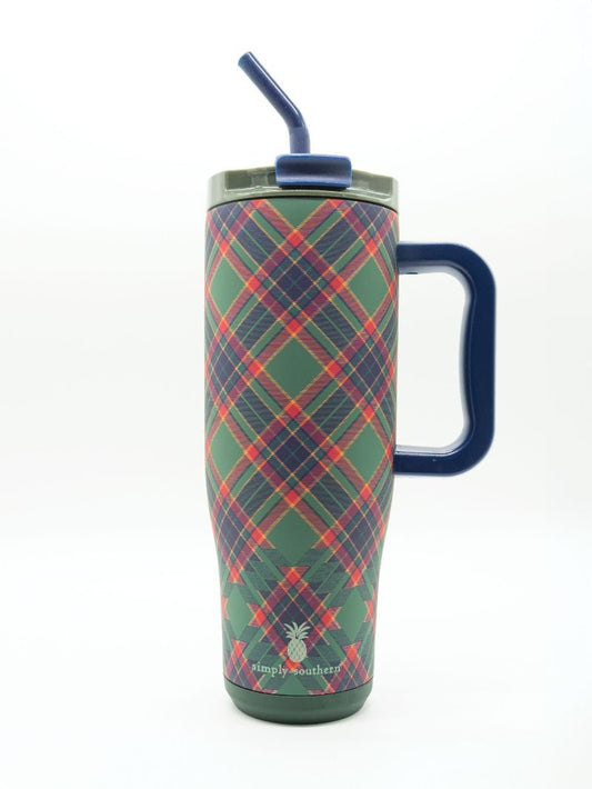 Plaid SS 40oz Tumbler