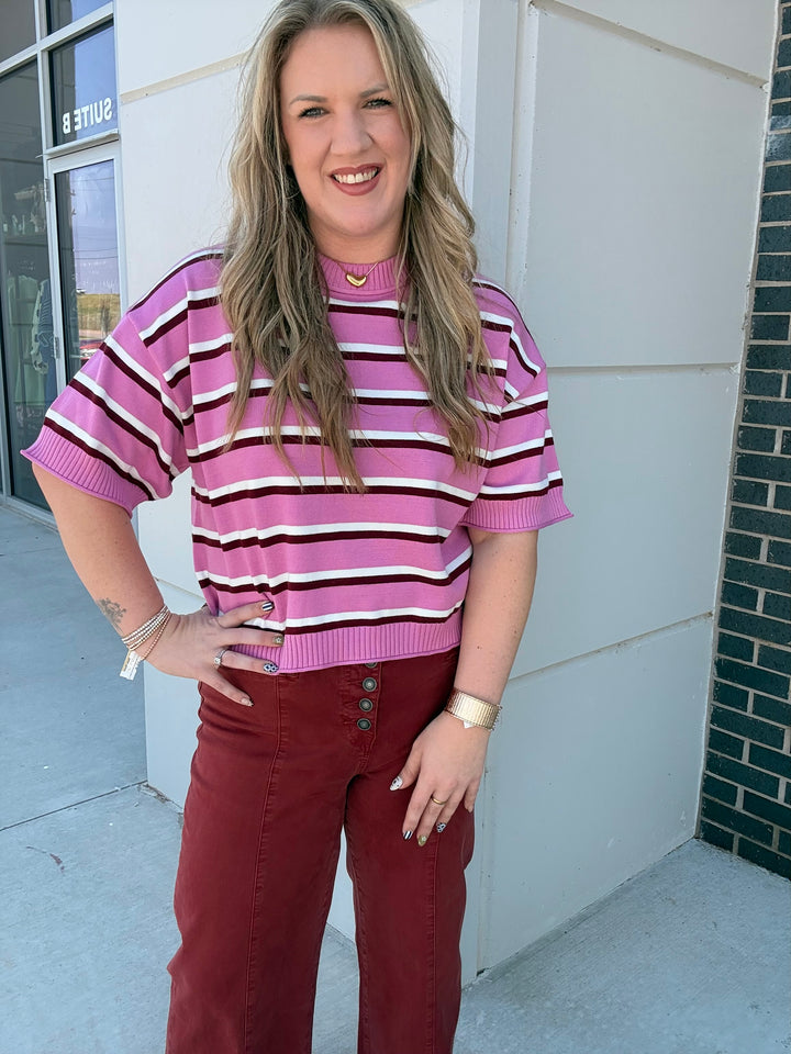 Petal Stripe Knit