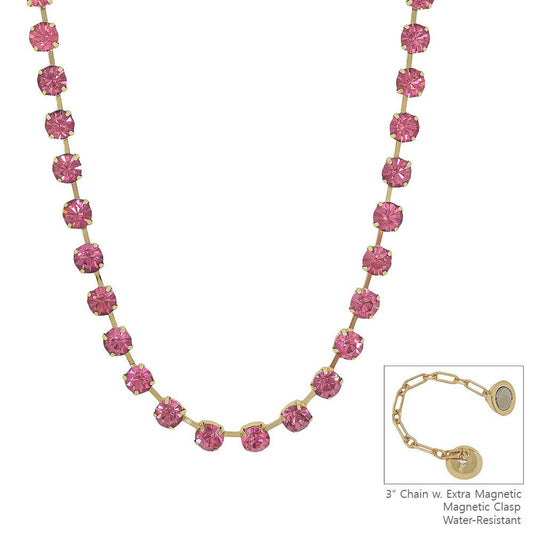 WR Rose Crystal Necklace