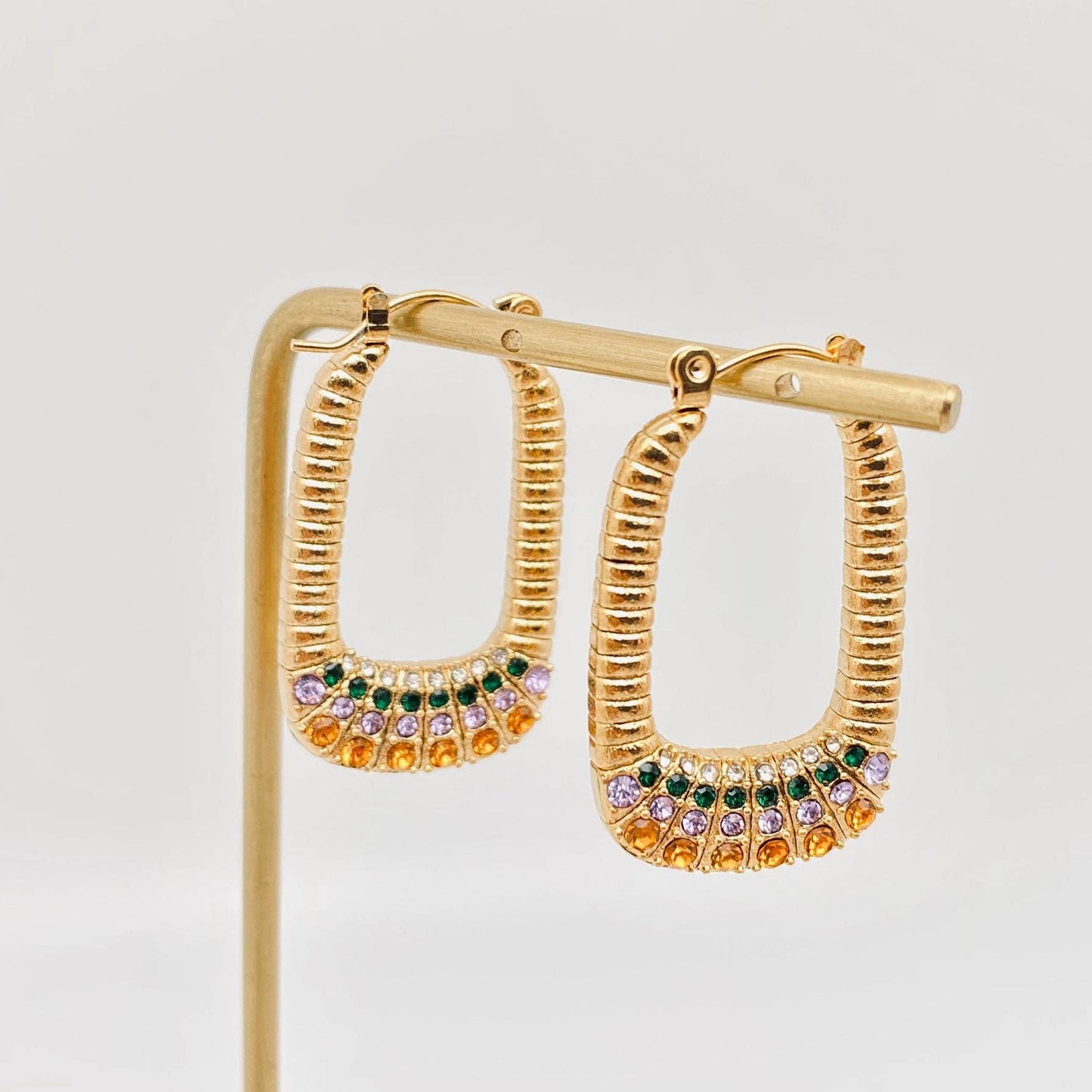 18k Gold-plated U-shaped Earrring