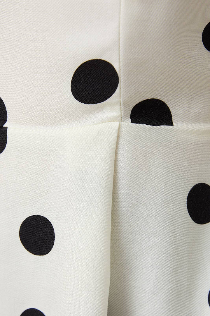 Polka Dot Peplum Blouse