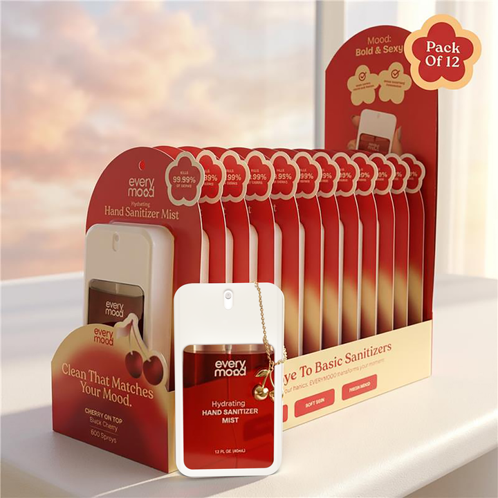 Hand Sanitizer Spray — Scented Mist | Cherry on Top | 12pk