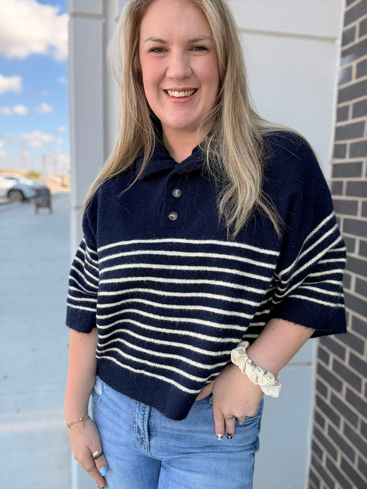 Smooth Sailing Striped Sweater