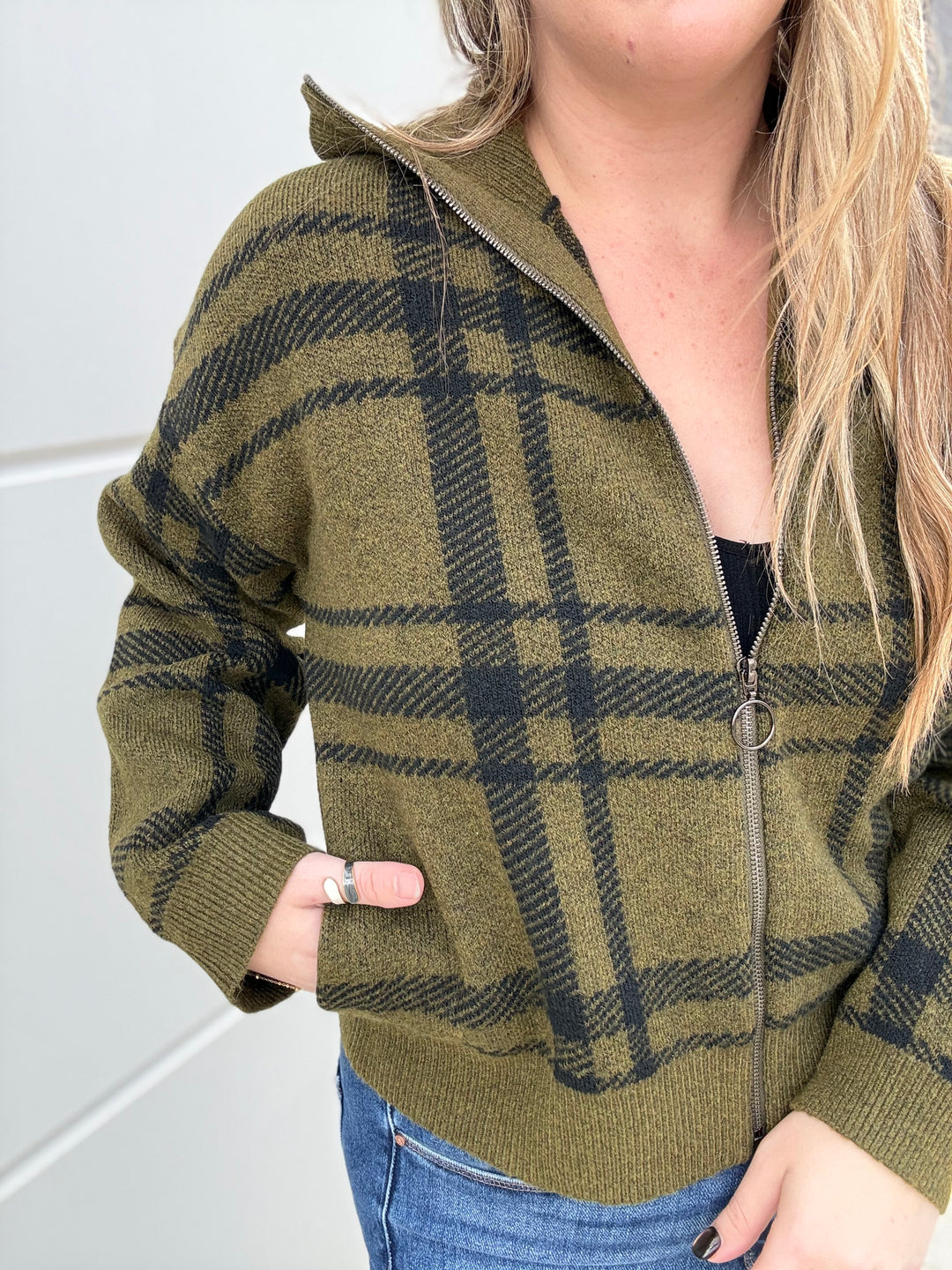 Olive After Hours Sweater Jacket
