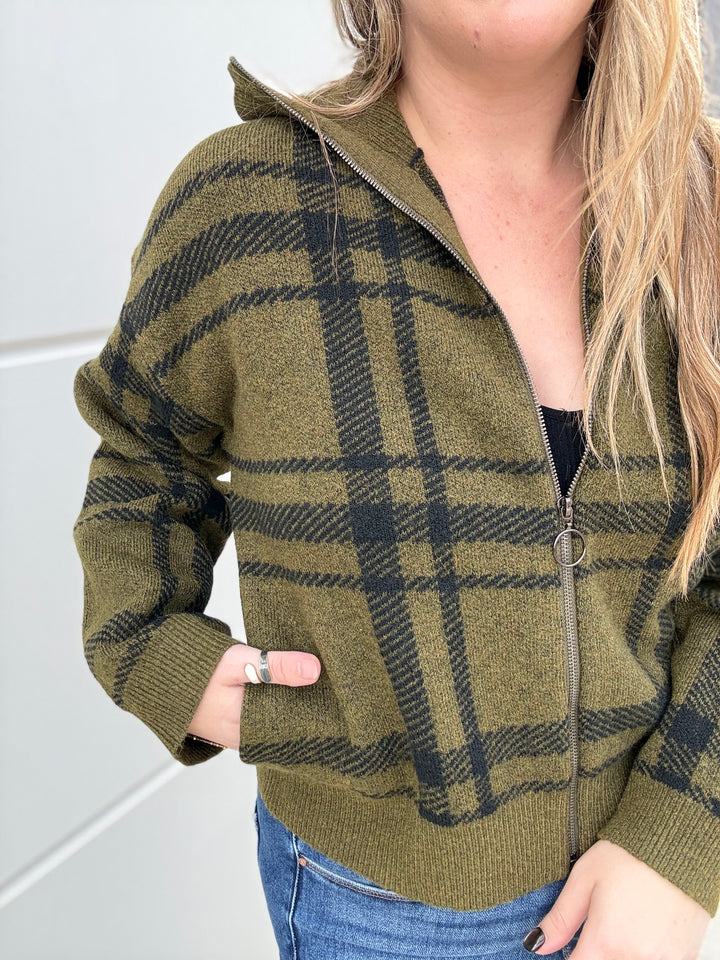 Olive After Hours Sweater Jacket