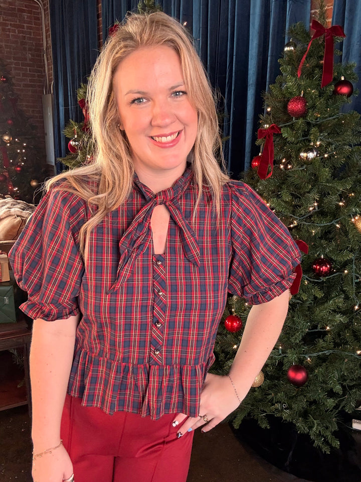 Meet Me in Plaid Top