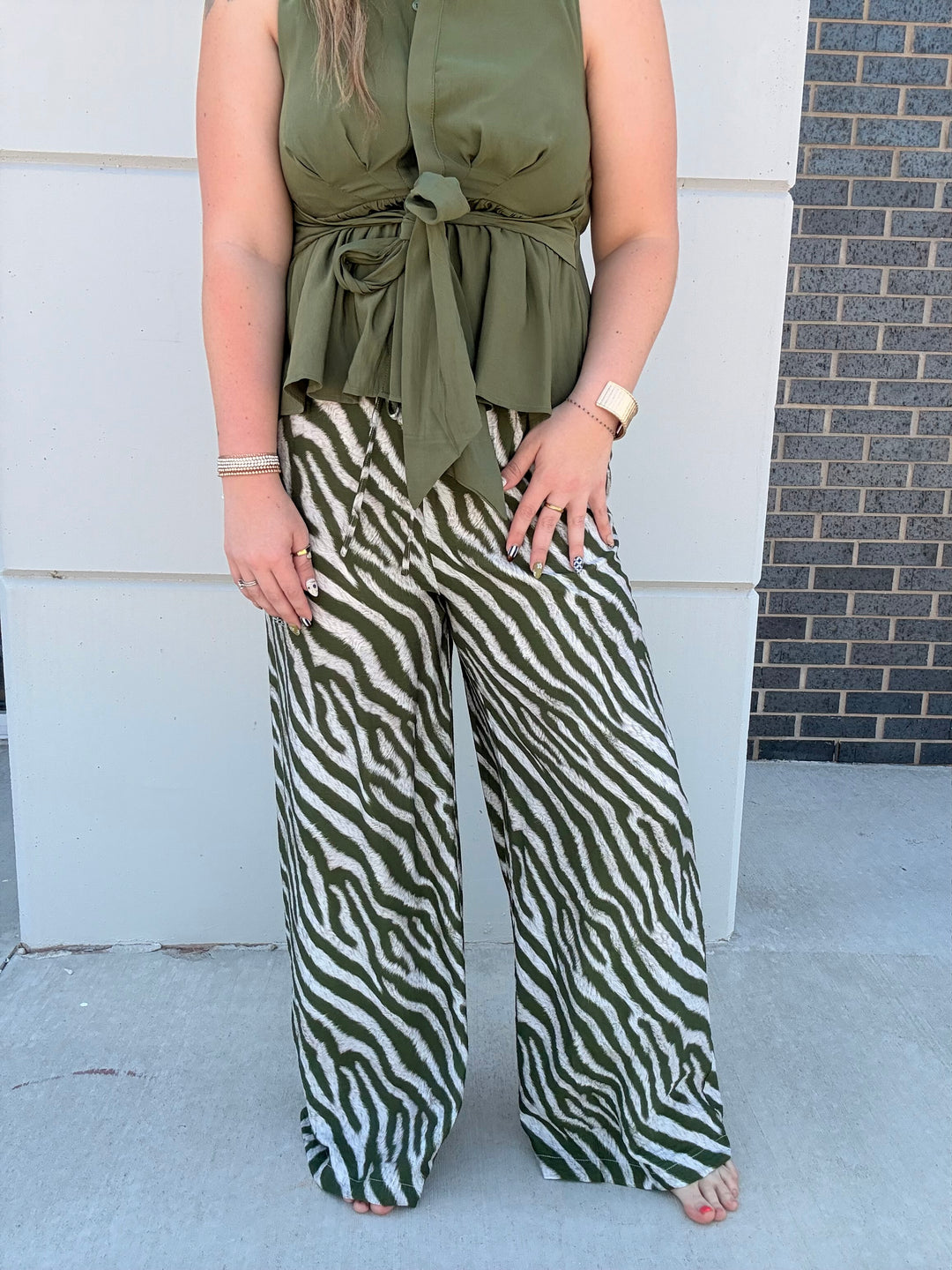 Safari Stroll Olive Pants