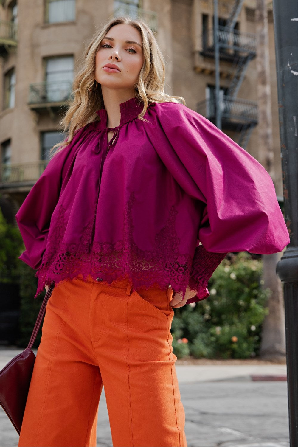 Pretty in Fuchsia Blouse