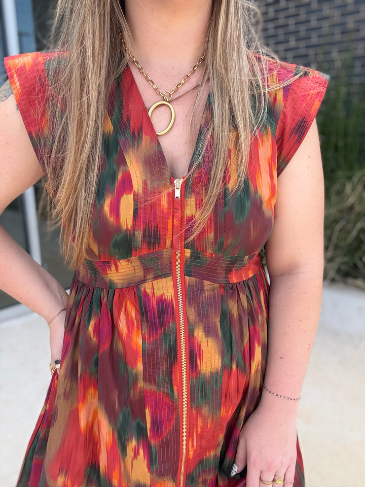 Brushstrokes of Fall Dress