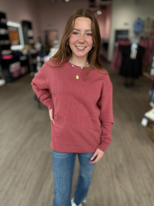Boomer Sooner Emboss Sweatshirt