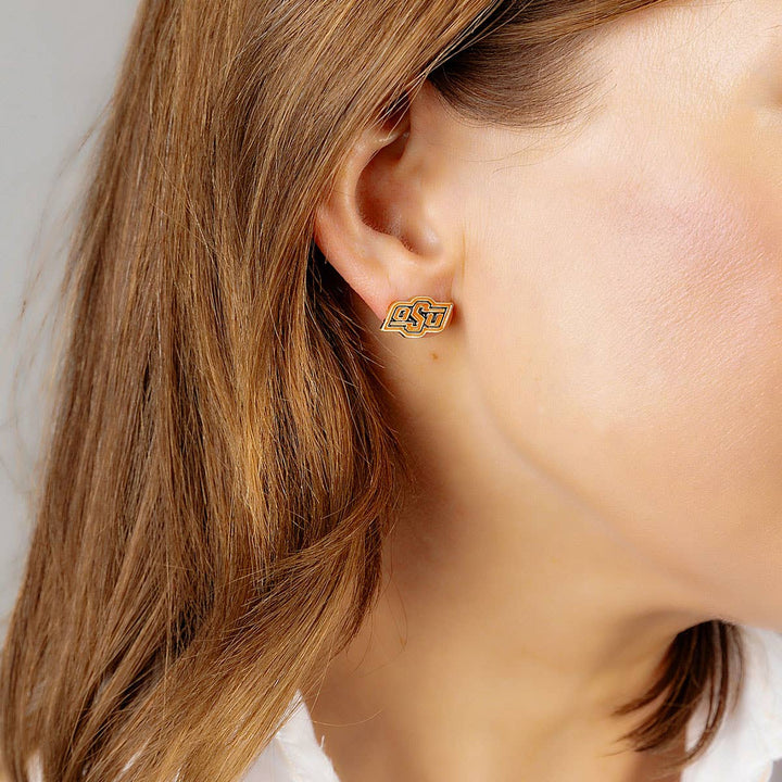 Oklahoma State Cowboys Stud Earrings