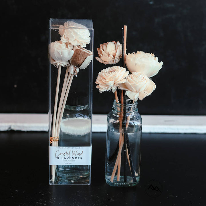 Flower Reed Diffuser: Mahogany &amp; Teakwood