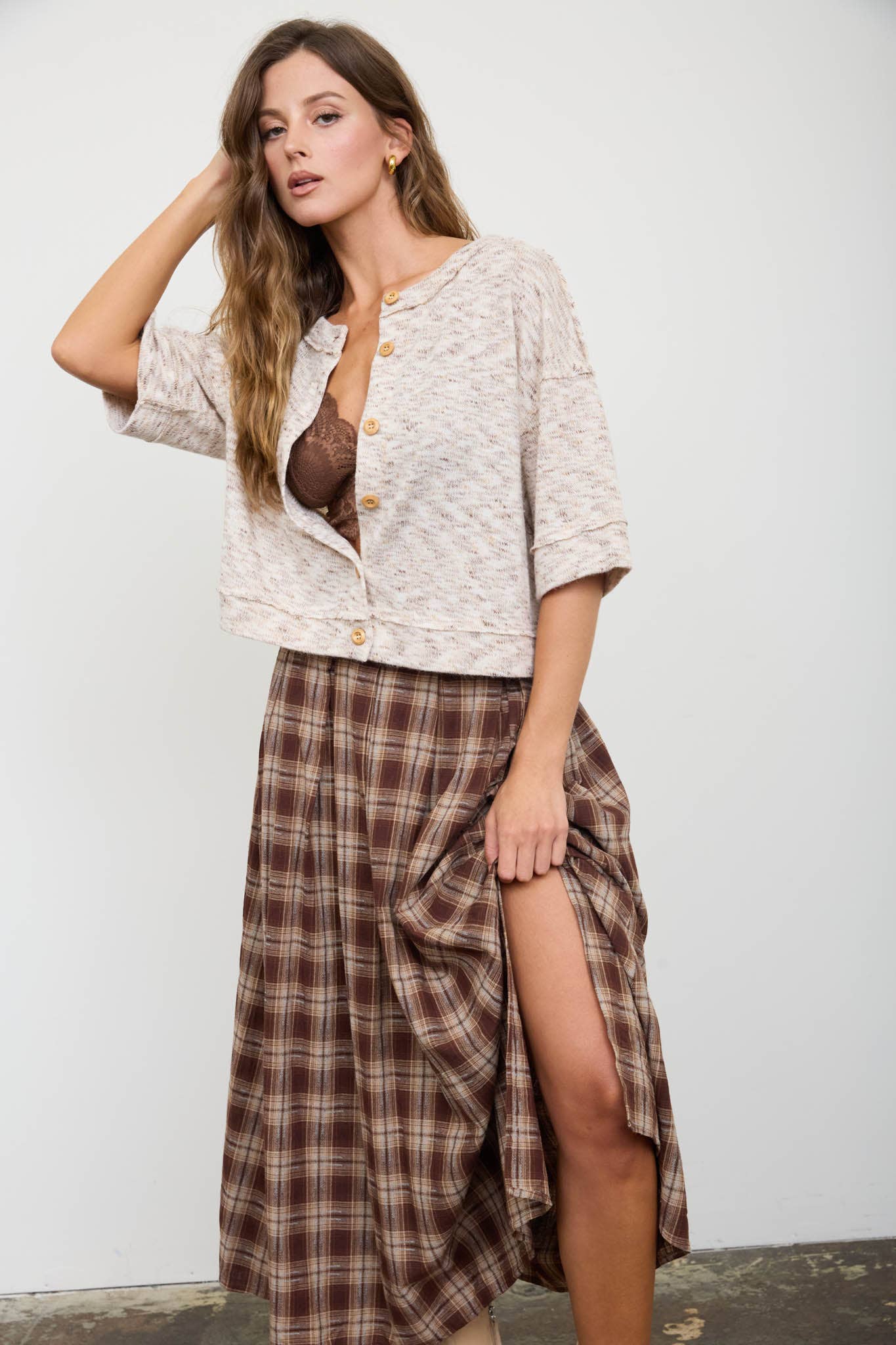 Prairie Grass Midi Skirt