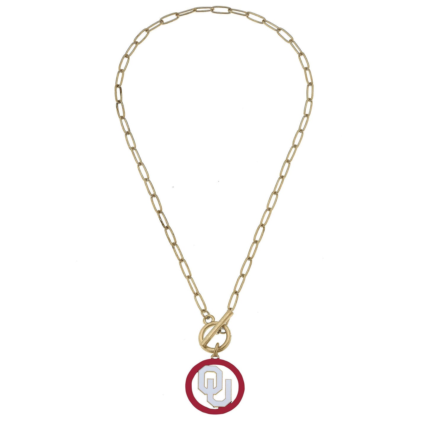 OU Logo Circled Necklace