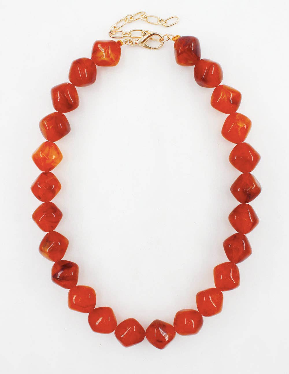 Lava Stone Chunky Beaded Necklace