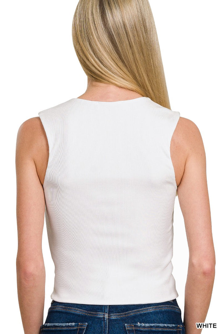 Double Layered Square Neck Tank (3 Colors)