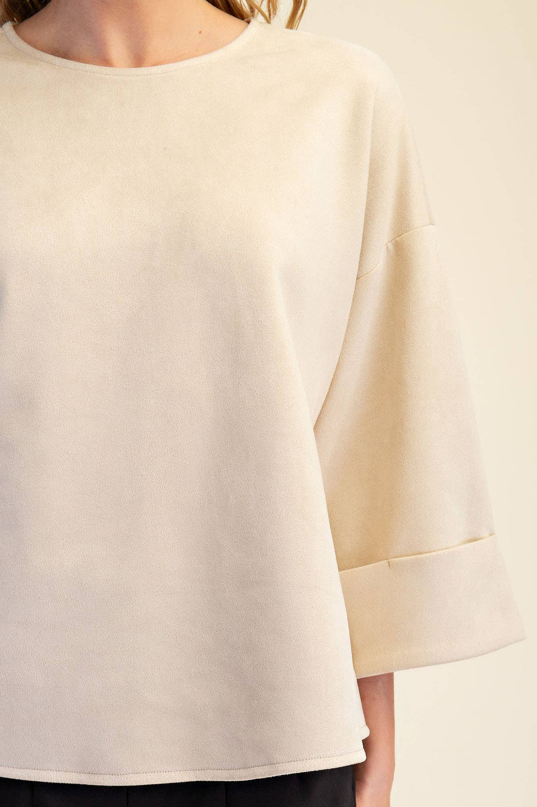 Cream Soft Spoken Top