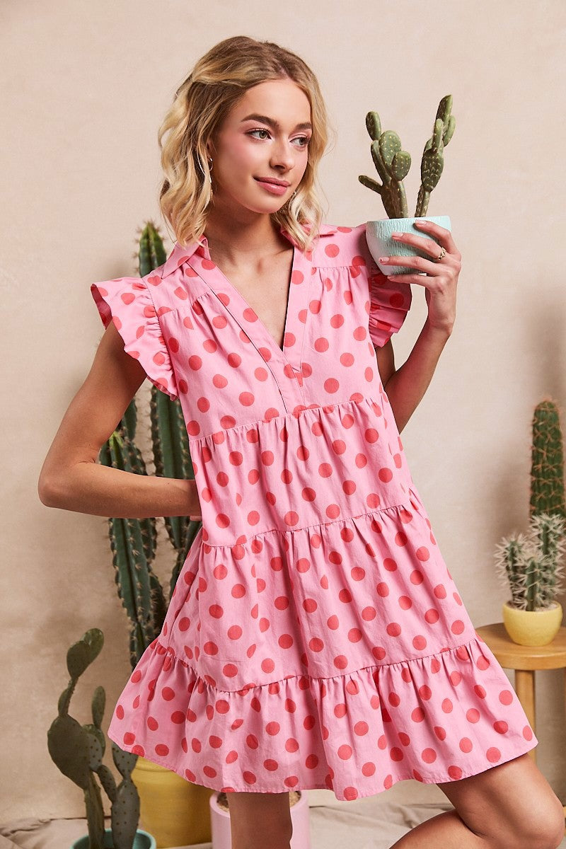 Pink Polka Dot Dress