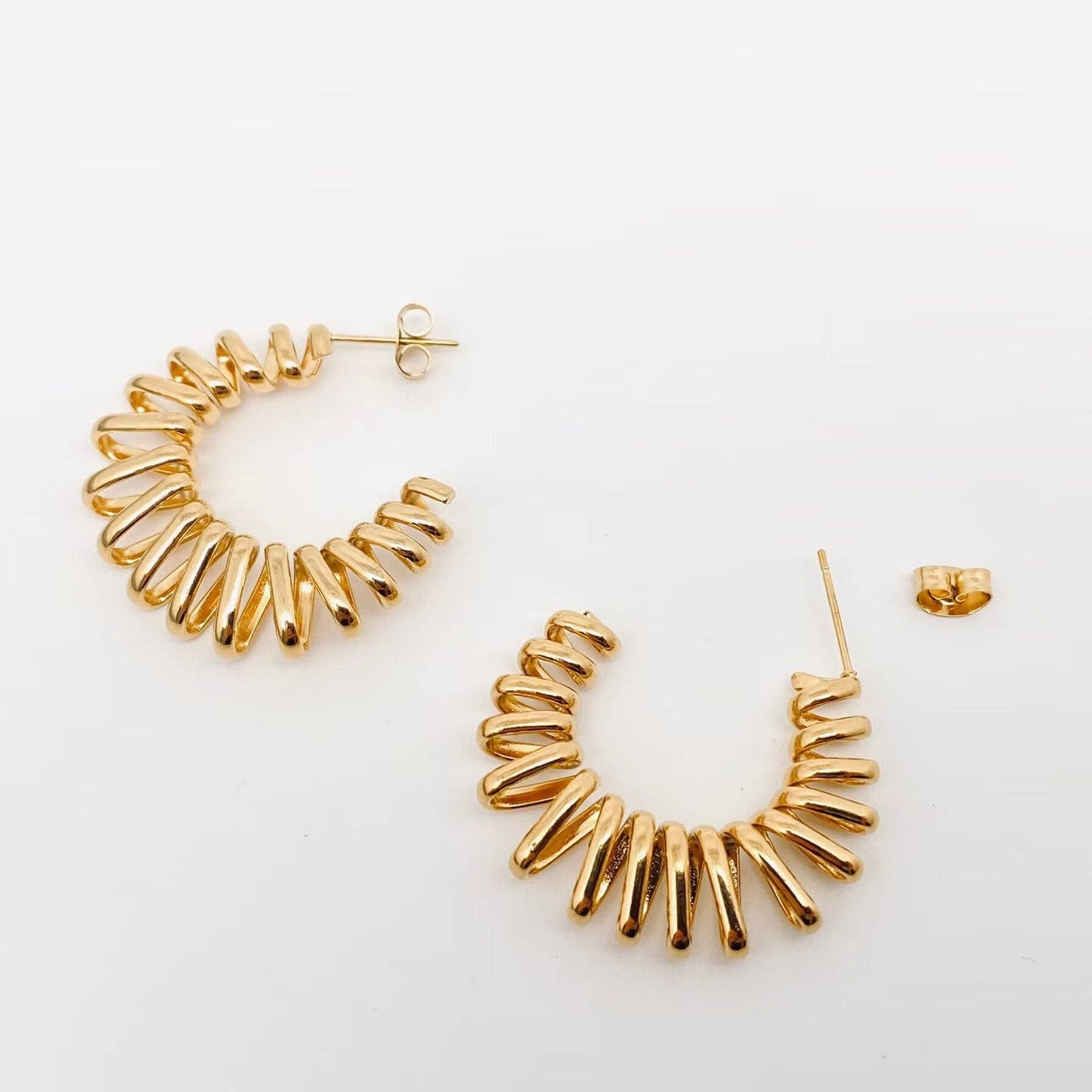 Spring Hoop Earrings