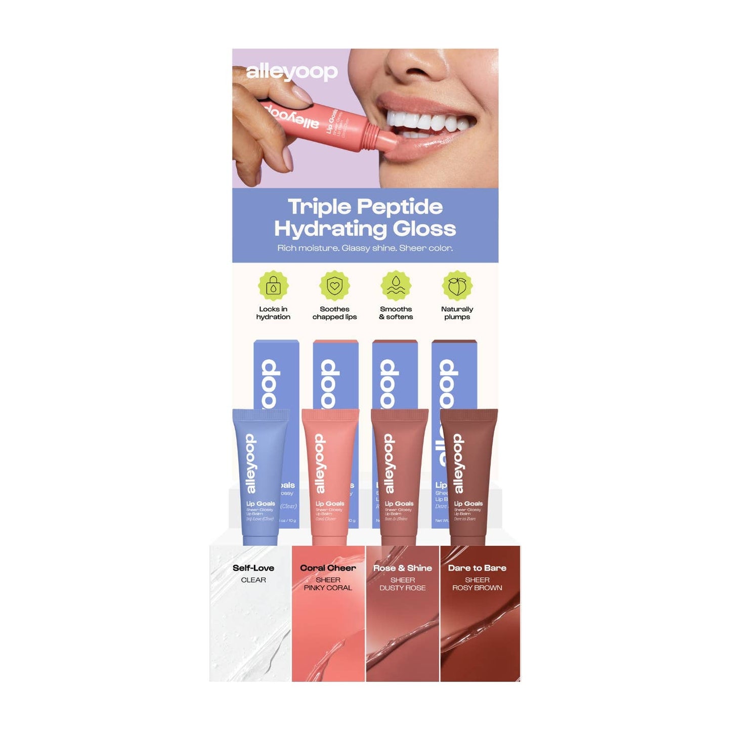 Lip Goals Starter Kit - Product, Retail Display & Testers